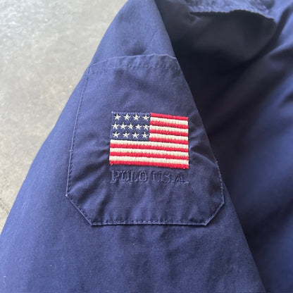 90s Polo by Ralph Lauren Flight Jacket L [ 10532 ]