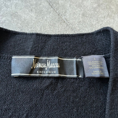 00s Neiman Marcus Merino Wool Silk Cashmere Sweater L [ 10537 ]
