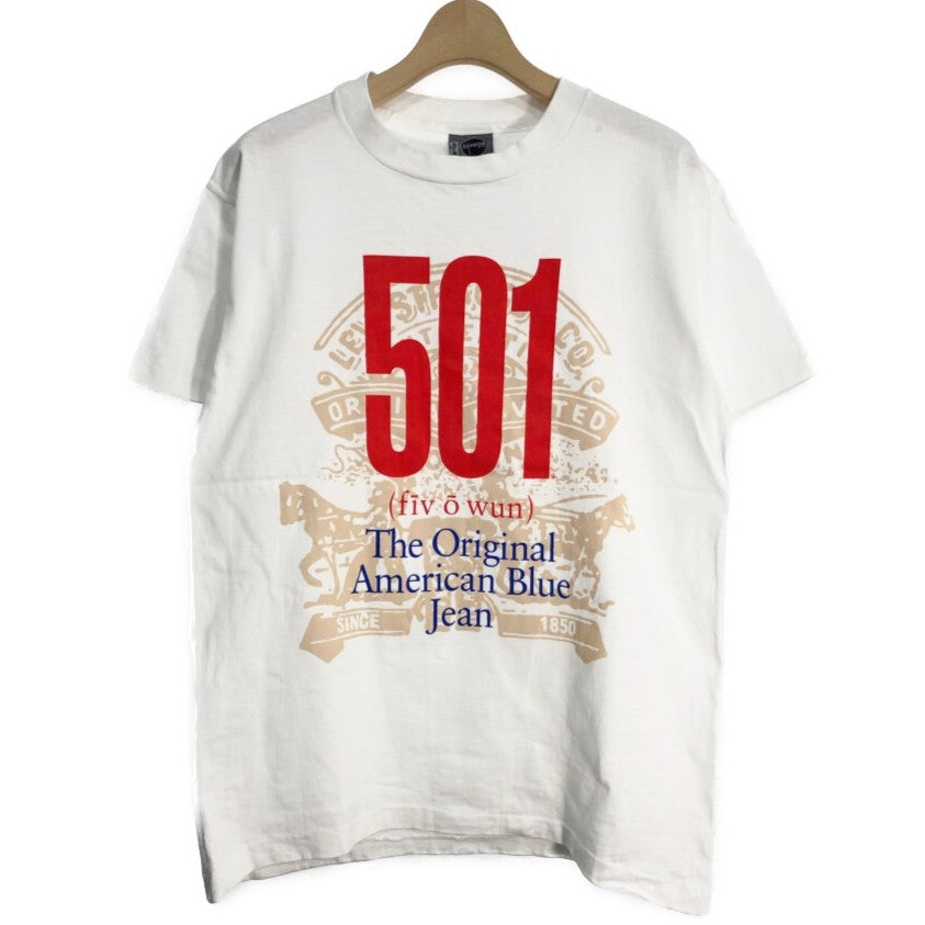 90s Levi's Silver Tab "501" T-Shirt M [ 10548 ]