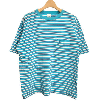 90s GAP Border Pocket T-Shirt L [ 10558 ]