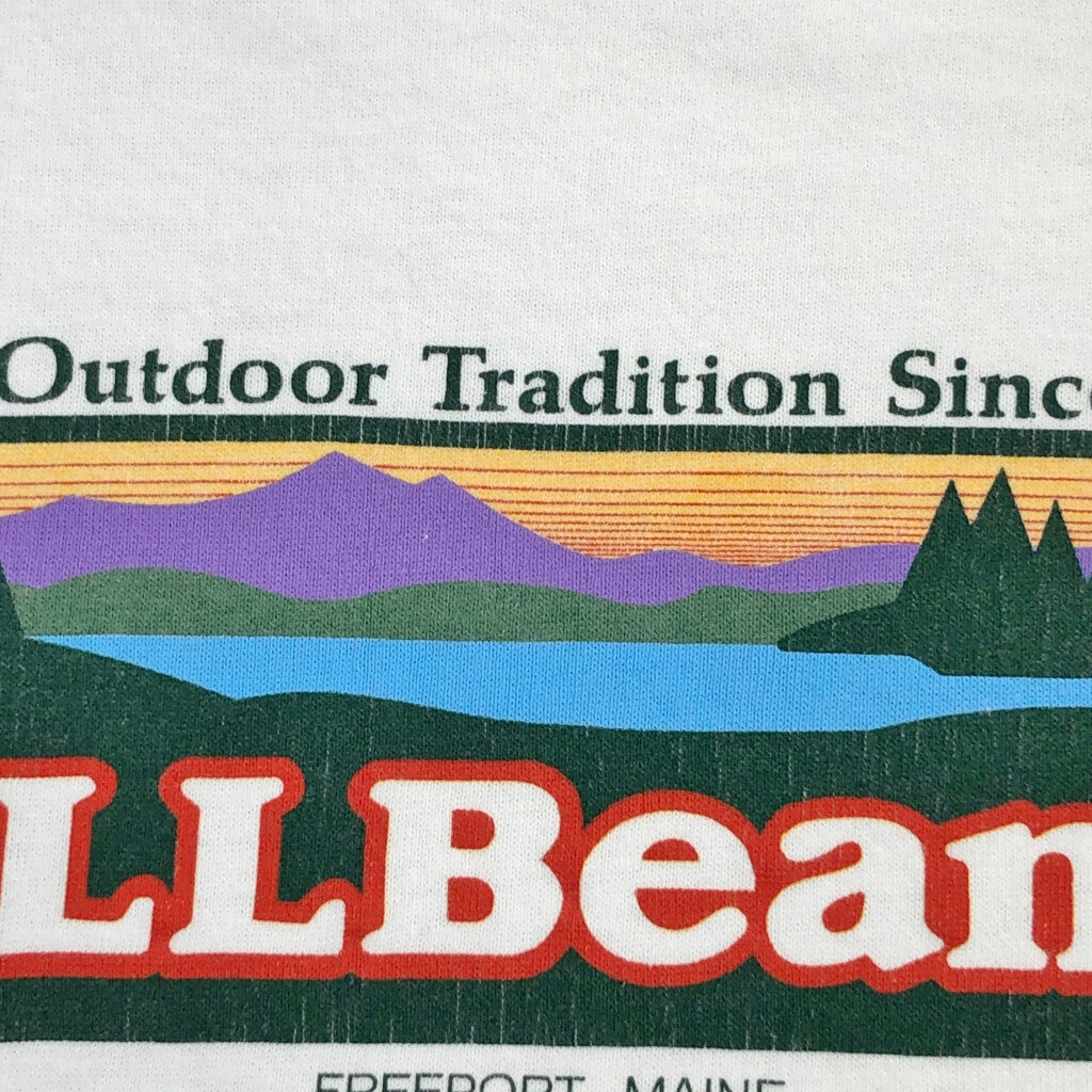 80s L.L.Bean BY Champion T-Shirt L [ 10570 ]