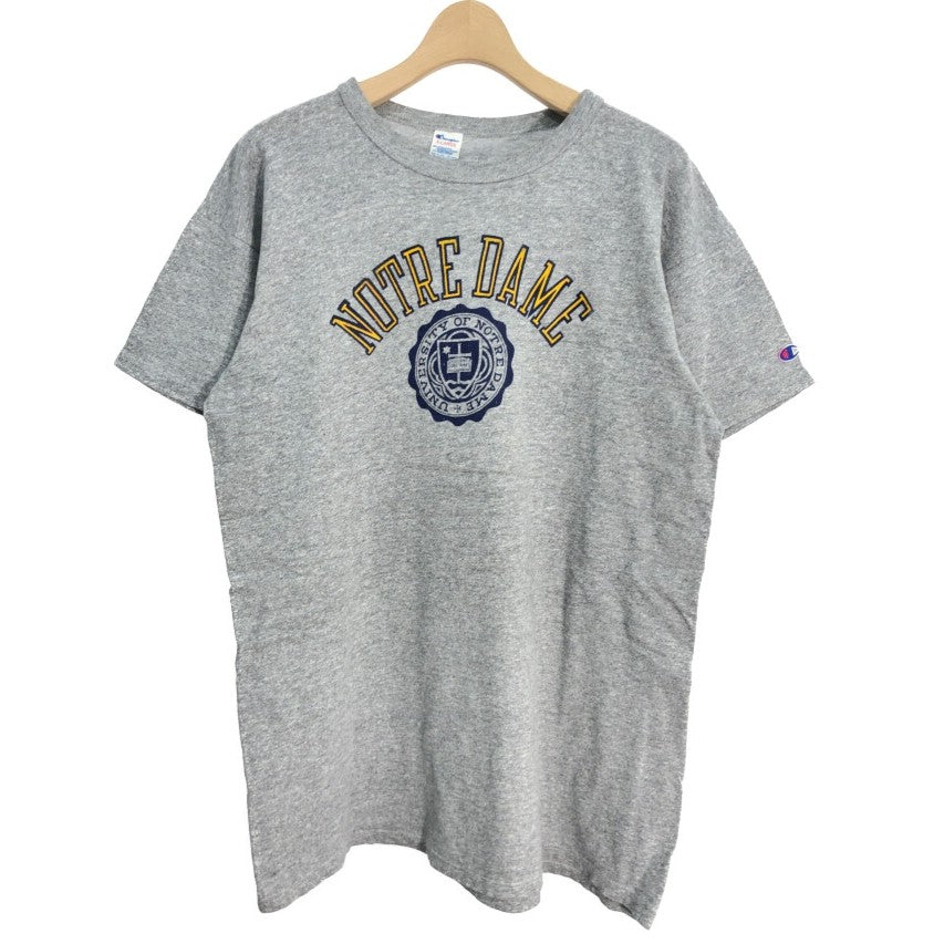 80s Champion NOTRE DAME College T-Shirt XL [ 10585 ]
