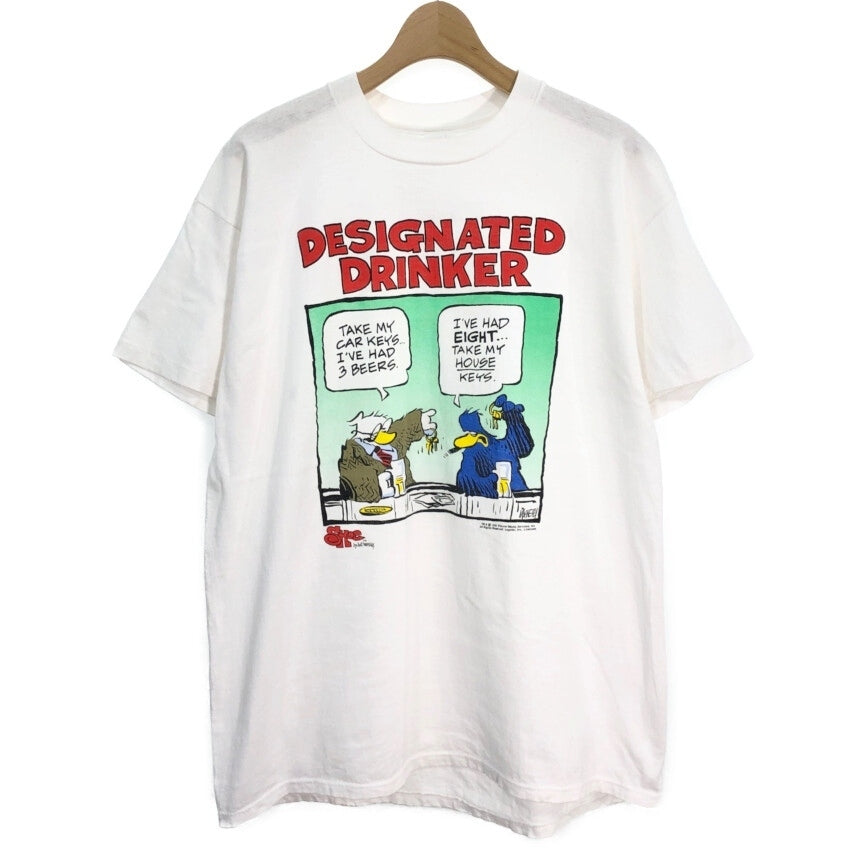 90s SHOE by Jeff Macnelly Comic T-Shirt XL [ 10605 ]