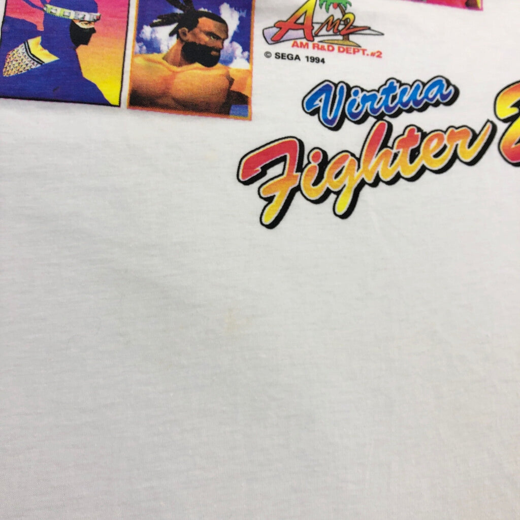 90s SEGA Virtua Fighter 2 T-Shirt M [ 10609 ]