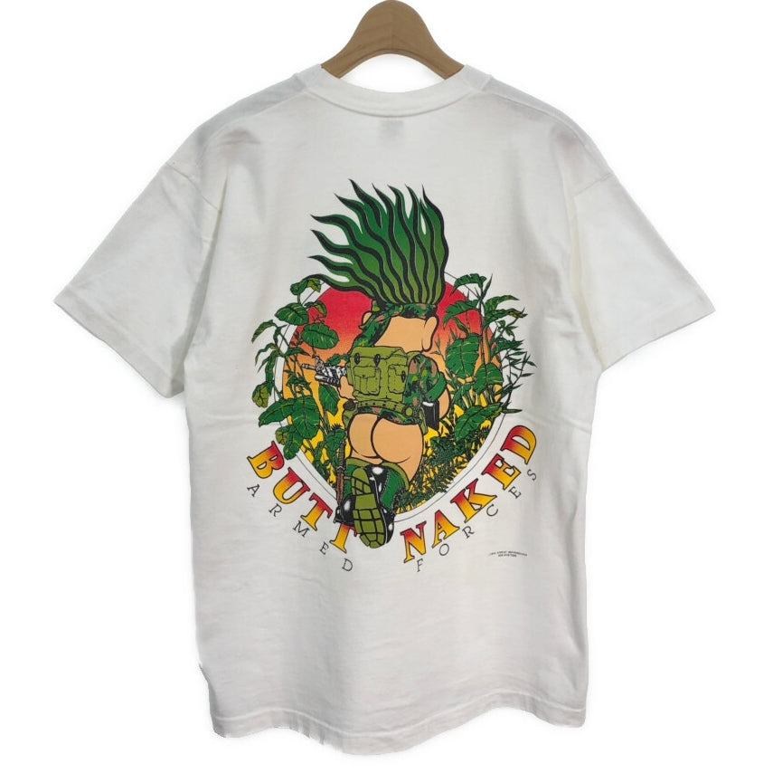 90s BUTT NAKED ARMED FORCES T-Shirt L [ 10610 ]
