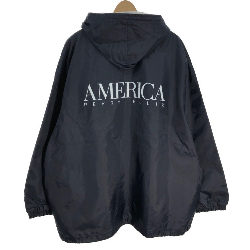 90s PERRY ELLIS nylon parka XXL [ 10622 ]
