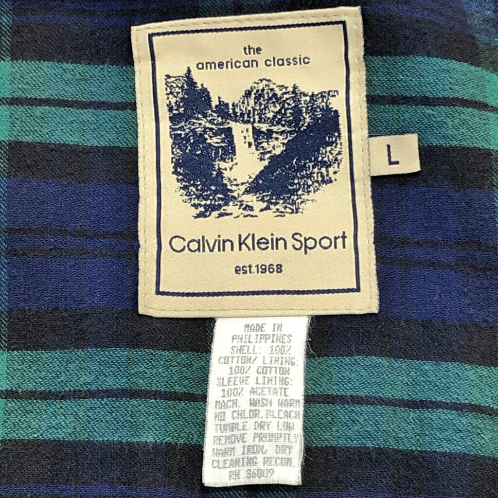 90s Calvin Klein Sport Full-Zip Jacket L [ 10676 ]