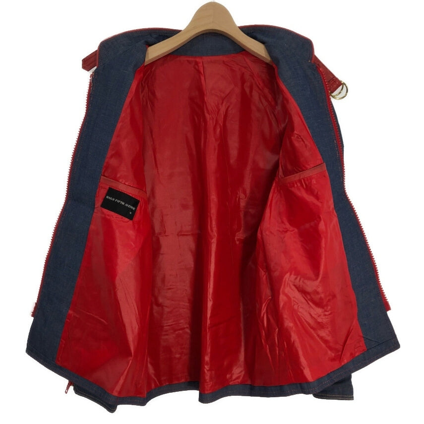 70s Saks Fifth Avenue Design Denim Jacket [ 10694 ]