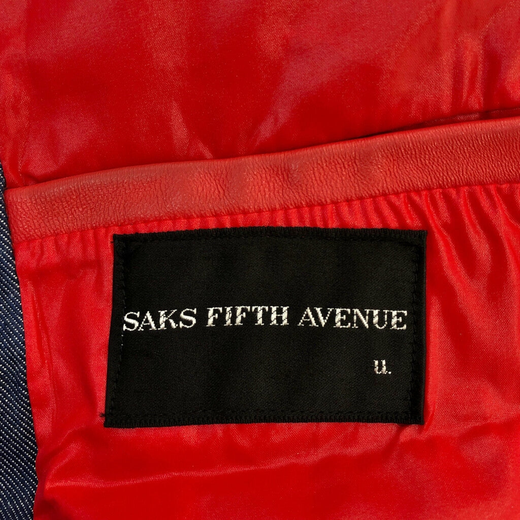 70s Saks Fifth Avenue Design Denim Jacket [ 10694 ]