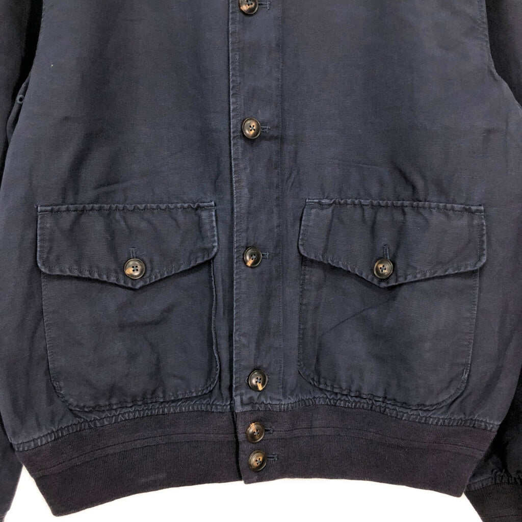 00s Polo by Ralph Lauren Linen Mixed Swing Top Jacket L [ 10708 ]