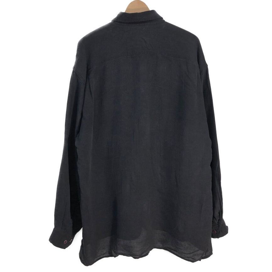 90s North 44° Silk Long Sleeve Shirts M [ 10711 ]