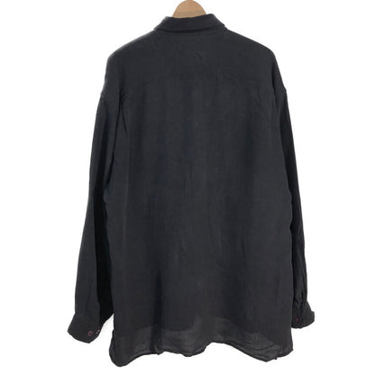 90s North 44° Silk Long Sleeve Shirts M [ 10711 ]