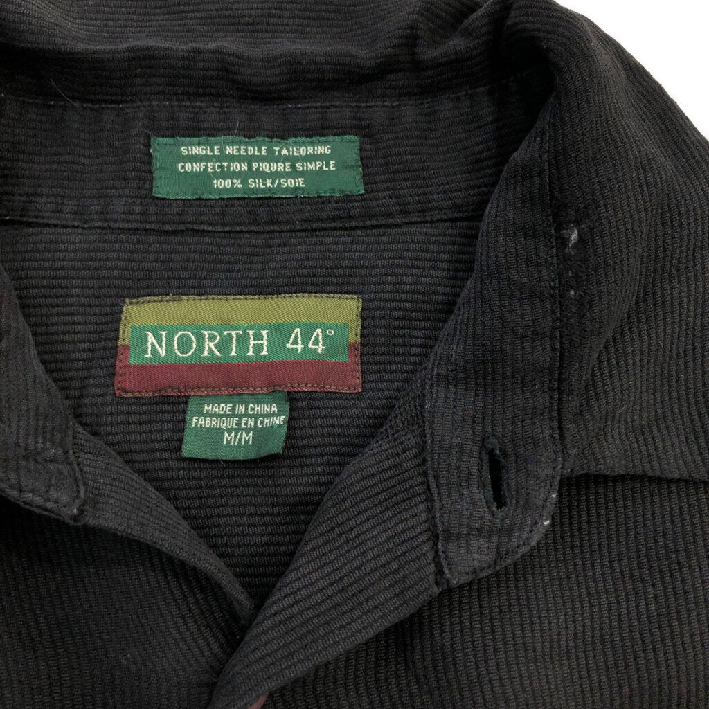 90s North 44° Silk Long Sleeve Shirts M [ 10711 ]