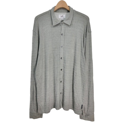 00s ARMANI EXCHANGE Rayon mixed Long Sleeve Shirts XL [ 10715 ]
