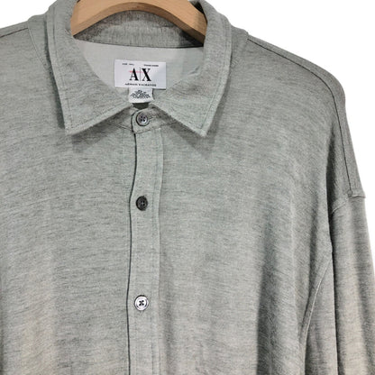 00s ARMANI EXCHANGE Rayon mixed Long Sleeve Shirts XL [ 10715 ]