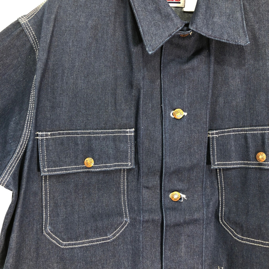 80s BIG MAC Denim Coverall Jacket 40 [ 10716 ]