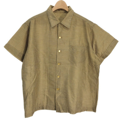60s Open Collar Short Sleeve Check Shirts [ 10722 ]