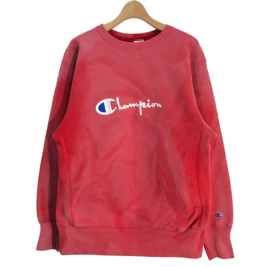 90s Champion REVERSE WEAVE FADE Print Sweat Shirts XL [ 10730 ]