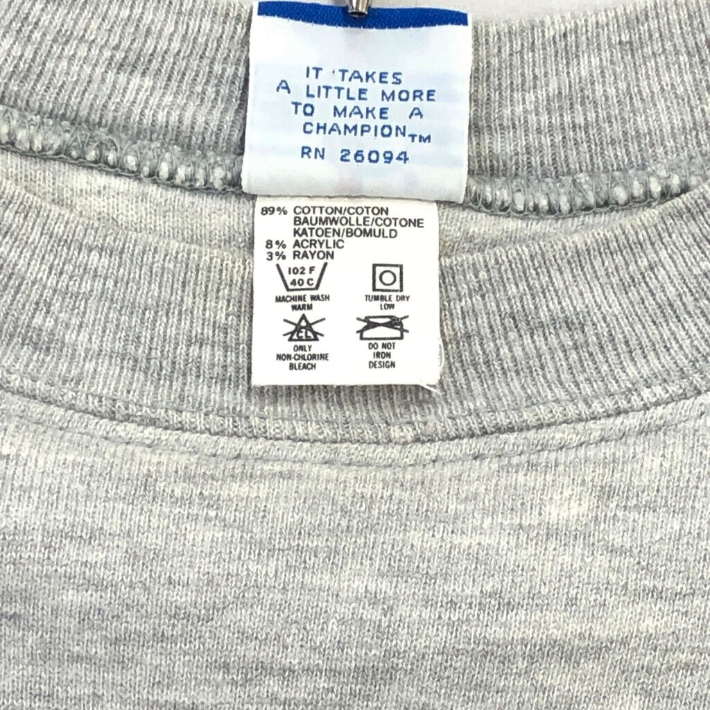 90s Champion W Face American Print Sweat Shirts L [ 10735 ]