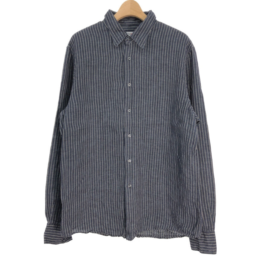 00s Michek axel Paris Linen Long Sleeve Shirts XXL [ 10737 ]