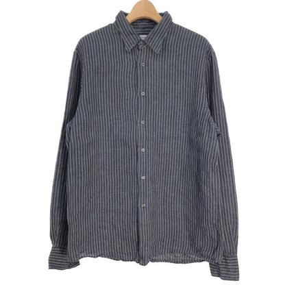 00s Michek axel Paris Linen Long Sleeve Shirts XXL [ 10737 ]