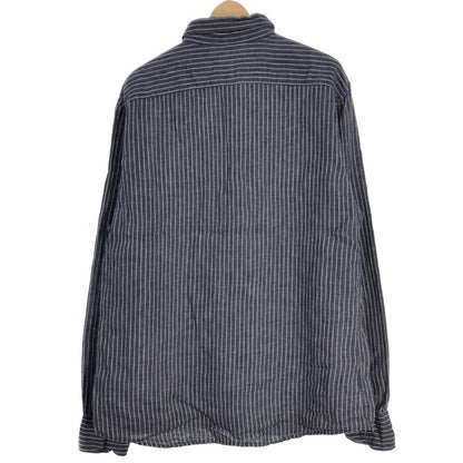 00s Michek axel Paris Linen Long Sleeve Shirts XXL [ 10737 ]