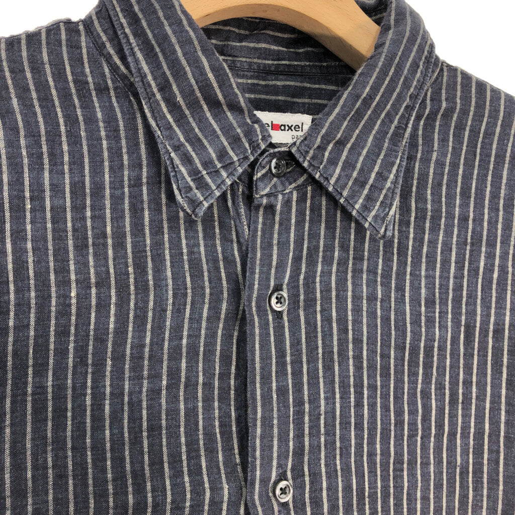 00s Michek axel Paris Linen Long Sleeve Shirts XXL [ 10737 ]