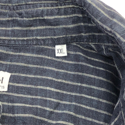 00s Michek axel Paris Linen Long Sleeve Shirts XXL [ 10737 ]