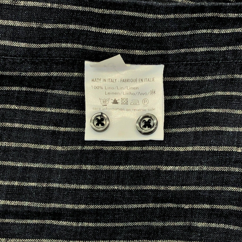 00s Michek axel Paris Linen Long Sleeve Shirts XXL [ 10737 ]