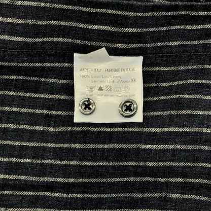 00s Michek axel Paris Linen Long Sleeve Shirts XXL [ 10737 ]