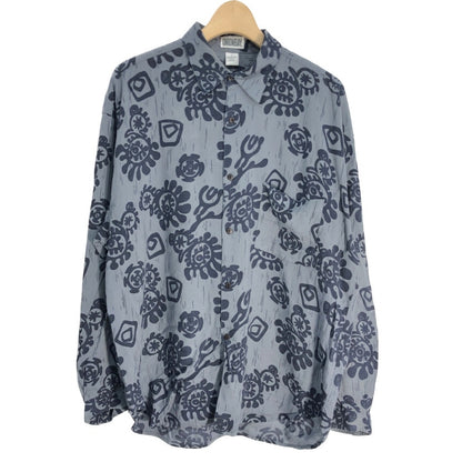 90s UNIONBAY Rayon Shirt L [ 10741 ]