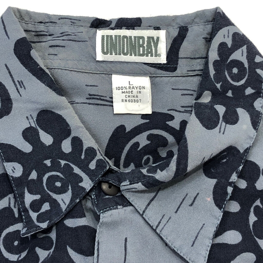 90s UNIONBAY Rayon Shirt L [ 10741 ]