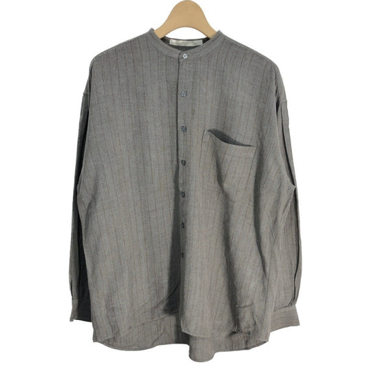 90s PERRY ELLIS Band Collar Shirt L [ 10746 ]