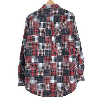 90s Ralph Lauren Patchwork Shirt L [ 10757 ]