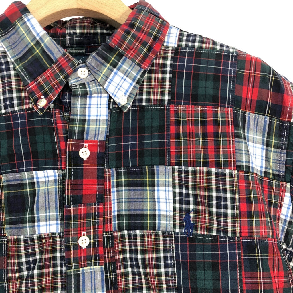 90s Ralph Lauren Patchwork Shirt L [ 10757 ]