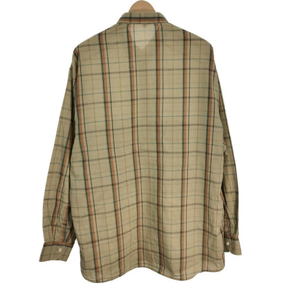 90s VALENTINO Long Sleeve Checkered Shirts 42 [ 10763 ]