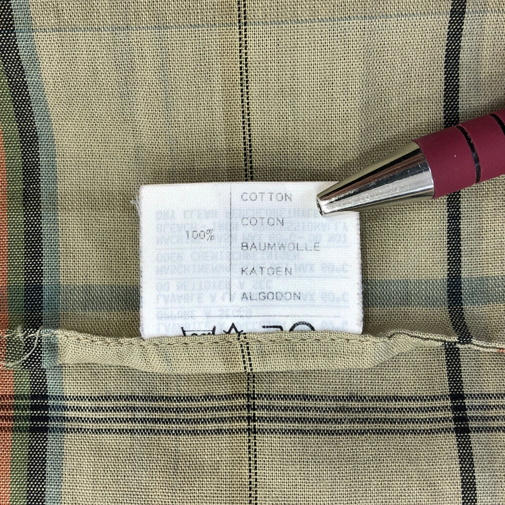 90s VALENTINO Long Sleeve Checkered Shirts 42 [ 10763 ]