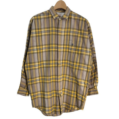 90s Calvin Klein Sport Checkered Long Sleeve Designed Shirts M [ 10766 ]