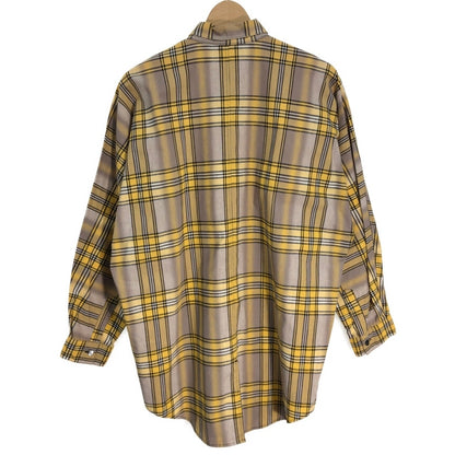 90s Calvin Klein Sport Checkered Long Sleeve Designed Shirts M [ 10766 ]