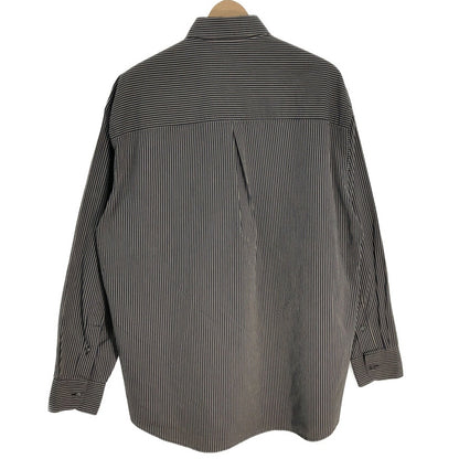 00s DONNA KARAN Stripe Long Sleeve Shirts 15.5 [ 10767 ]