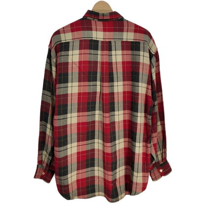 00s ARMANI EXCHANGE Rayon Checkered Long Sleeve Shirts M [ 10768 ]