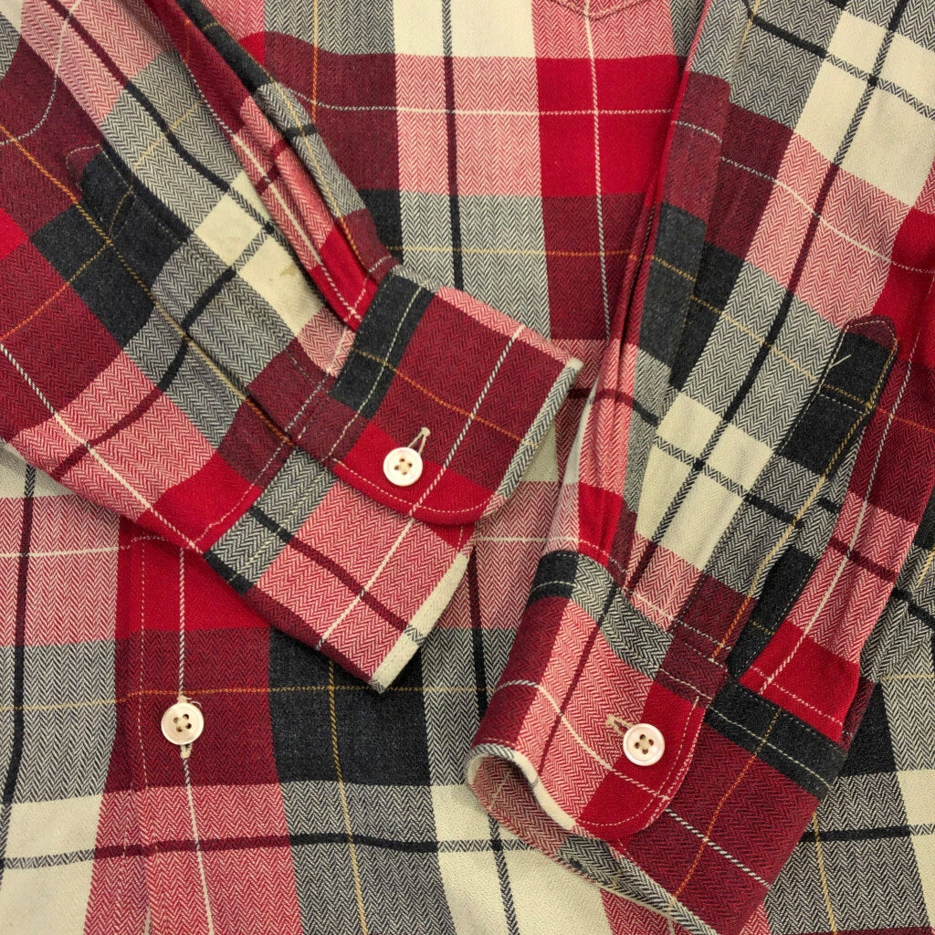 00s ARMANI EXCHANGE Rayon Checkered Long Sleeve Shirts M [ 10768 ]