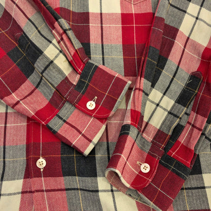 00s ARMANI EXCHANGE Rayon Checkered Long Sleeve Shirts M [ 10768 ]