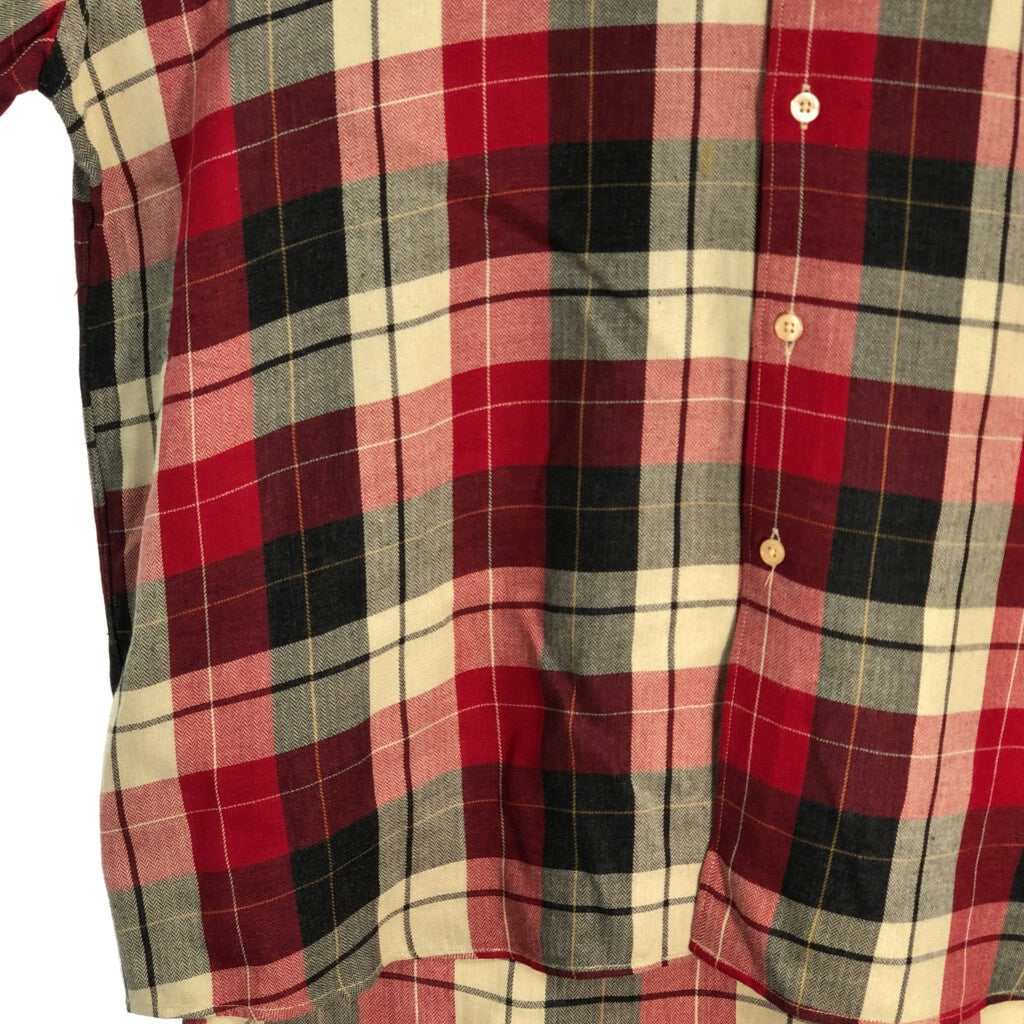 00s ARMANI EXCHANGE Rayon Checkered Long Sleeve Shirts XL [ 10769 ]