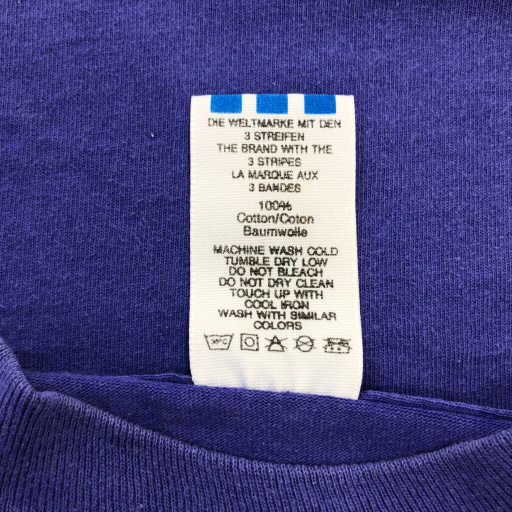 90s ADIDAS Print T-Shirt L [ 10886 ]