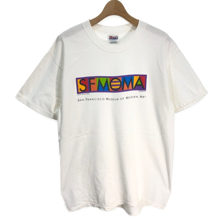90s VINTAGE Art T-Shirt L [ 10905 ]
