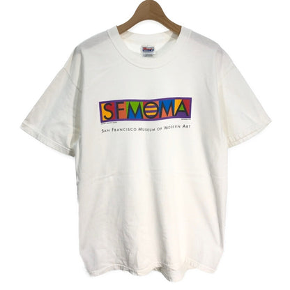 90s VINTAGE Art T-Shirt L [ 10905 ]