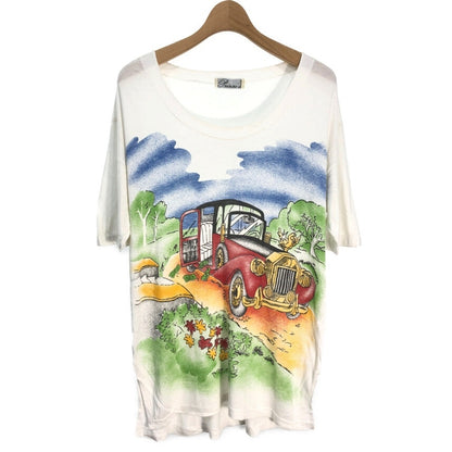 90s Pnihhi Art T-Shirt S [ 10920 ]